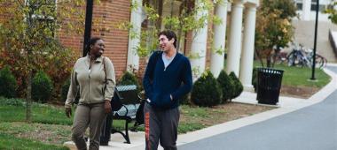 Students visiting campus in in person, virtually, and by connecting with other students.